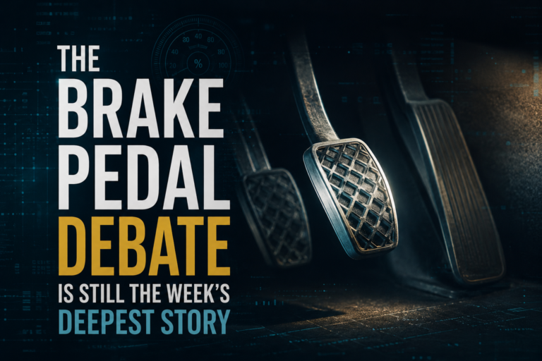 The Brake Pedal Debate Is Still the Week’s Deepest Story