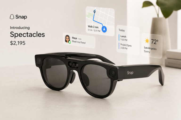 Snap Unveiled $2,195 AR Glasses: Spiegel’s Smartphone Bet