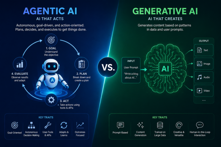 Agentic AI vs. Generative AI: What’s the Difference?