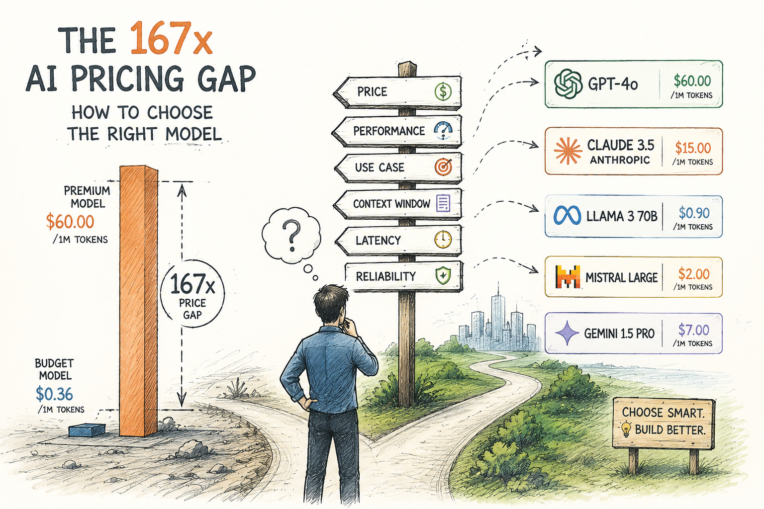The 167x AI Pricing Gap: How to Choose the Right Model