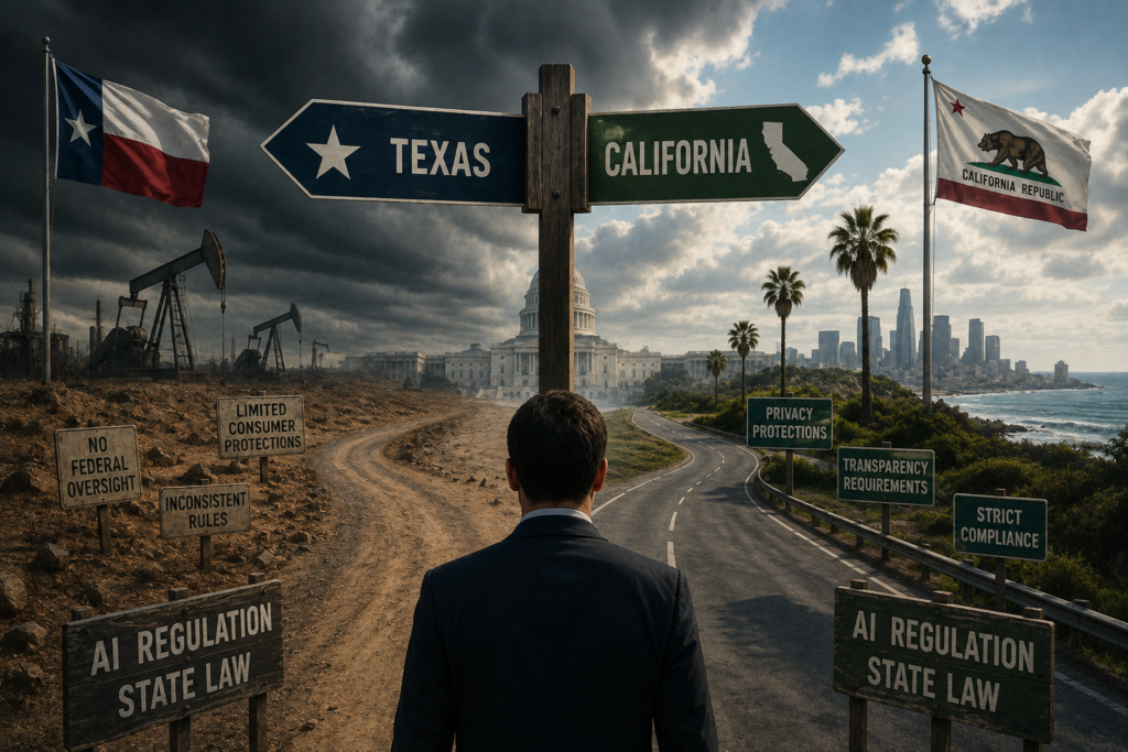 State AI Laws Are a Minefield: Texas vs. California