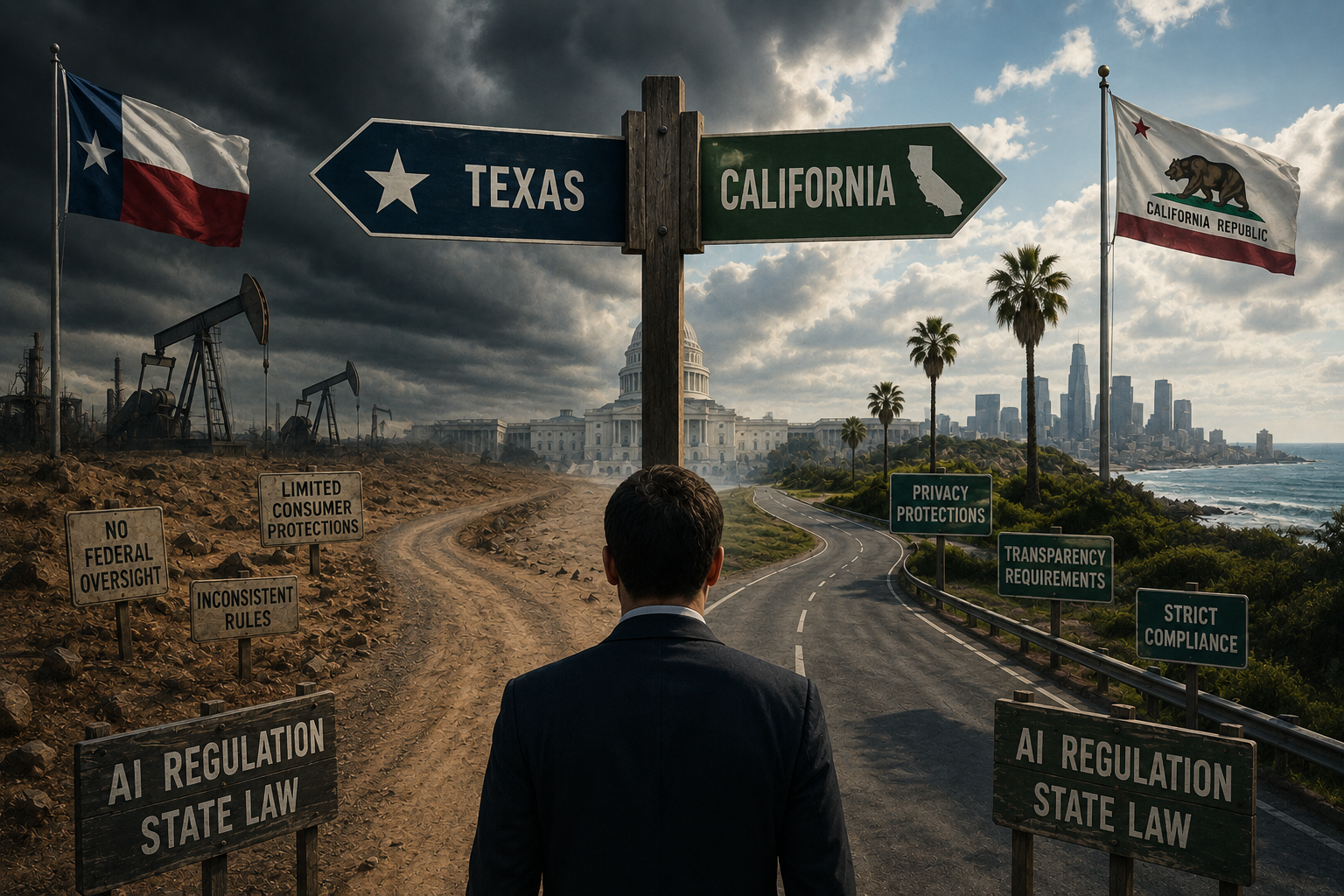 State AI Laws Are a Minefield: Texas vs. California