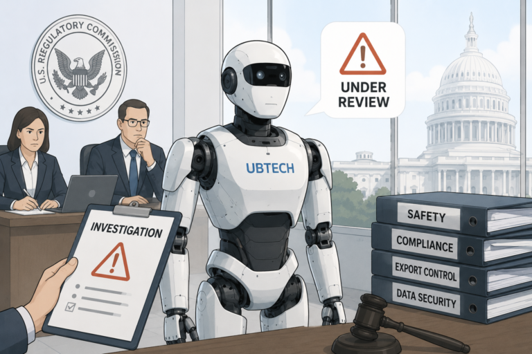 Warning: How UBTECH’s Robot Now Faces US Regulators