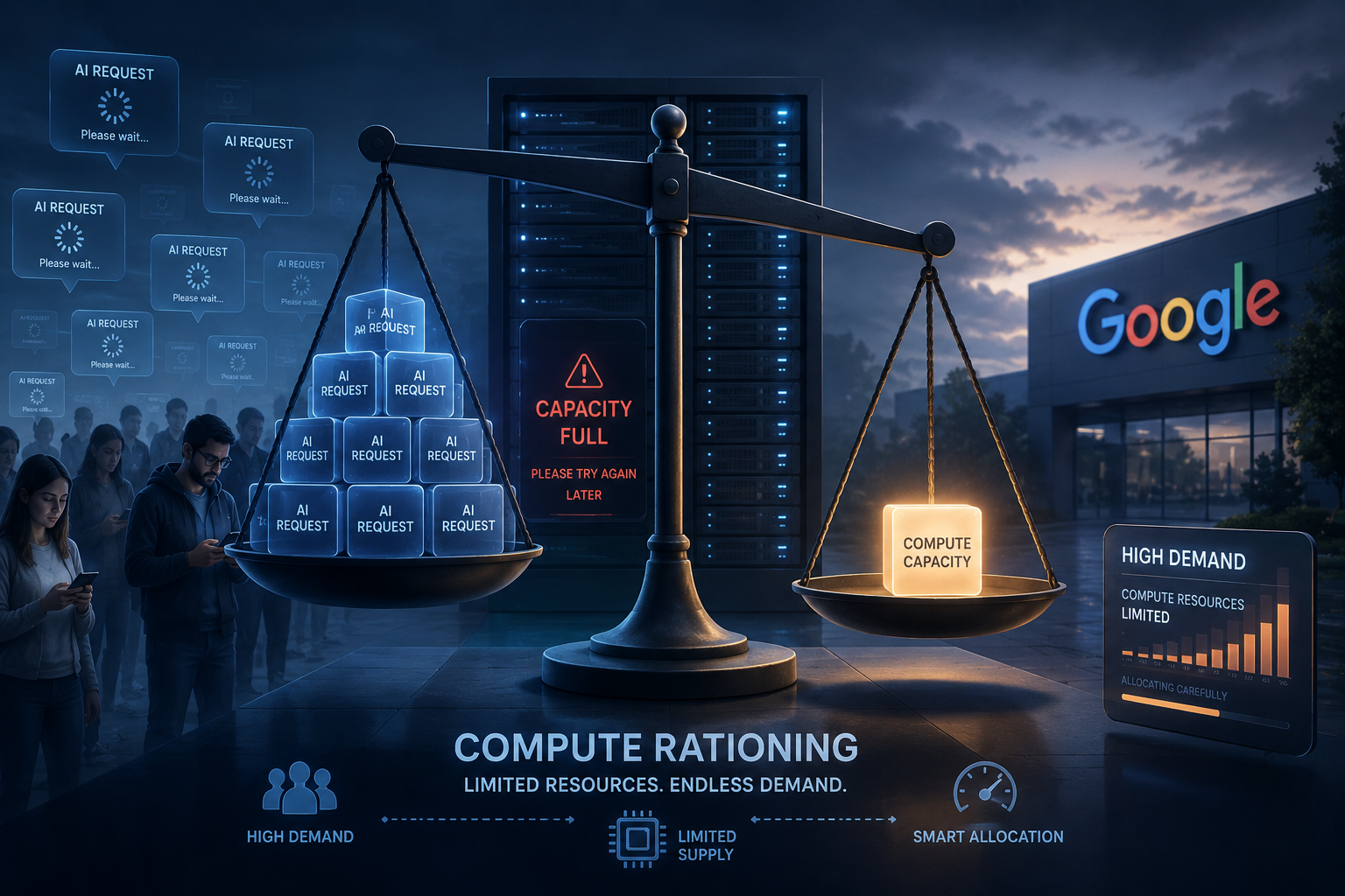 Compute Rationing: When Even Google Can't Get Enough AI