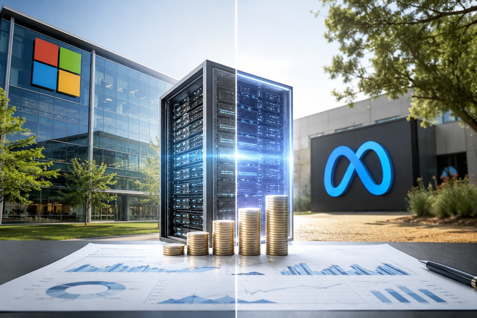 Microsoft Meta AI capex