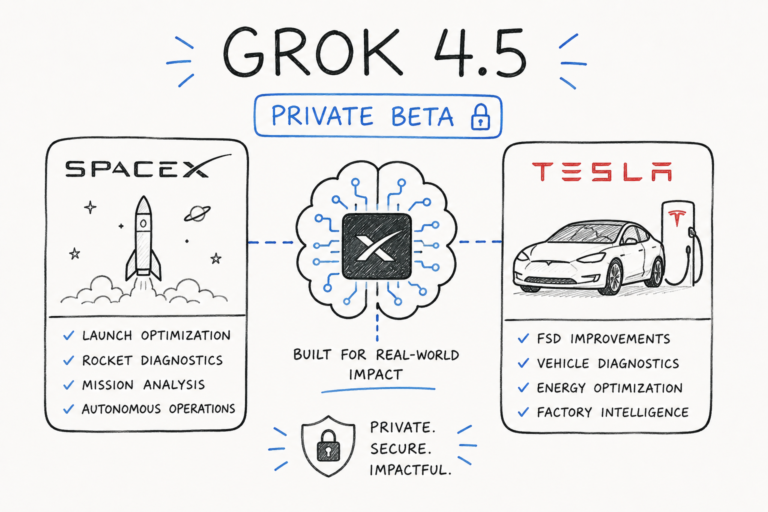 Grok 4.5 — Private Beta at SpaceX and Tesla