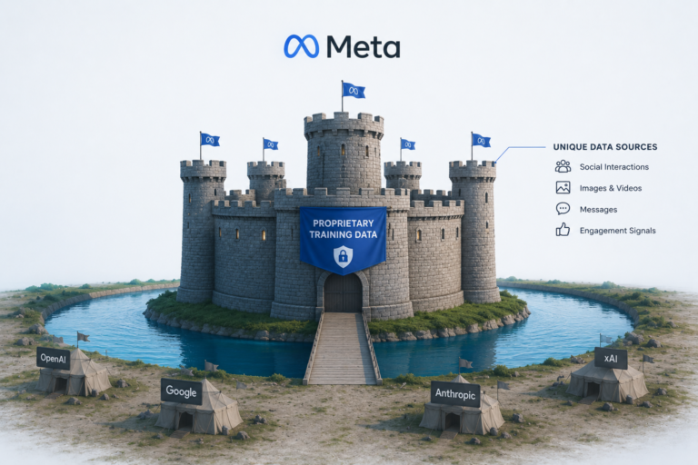 Meta’s Proprietary Training Data Moat: An Edge No Lab Can Buy