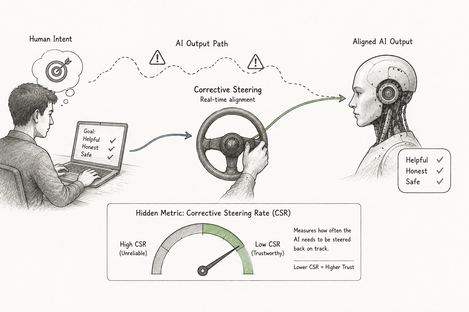 Corrective Steering in AI: The Hidden Metric Behind Trust