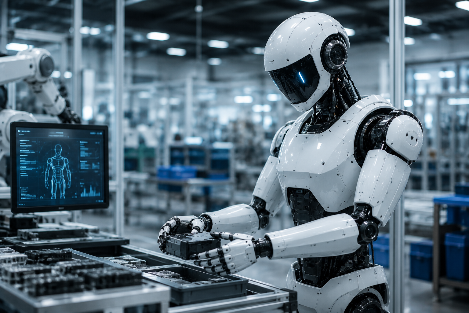 Humanoid robots in production