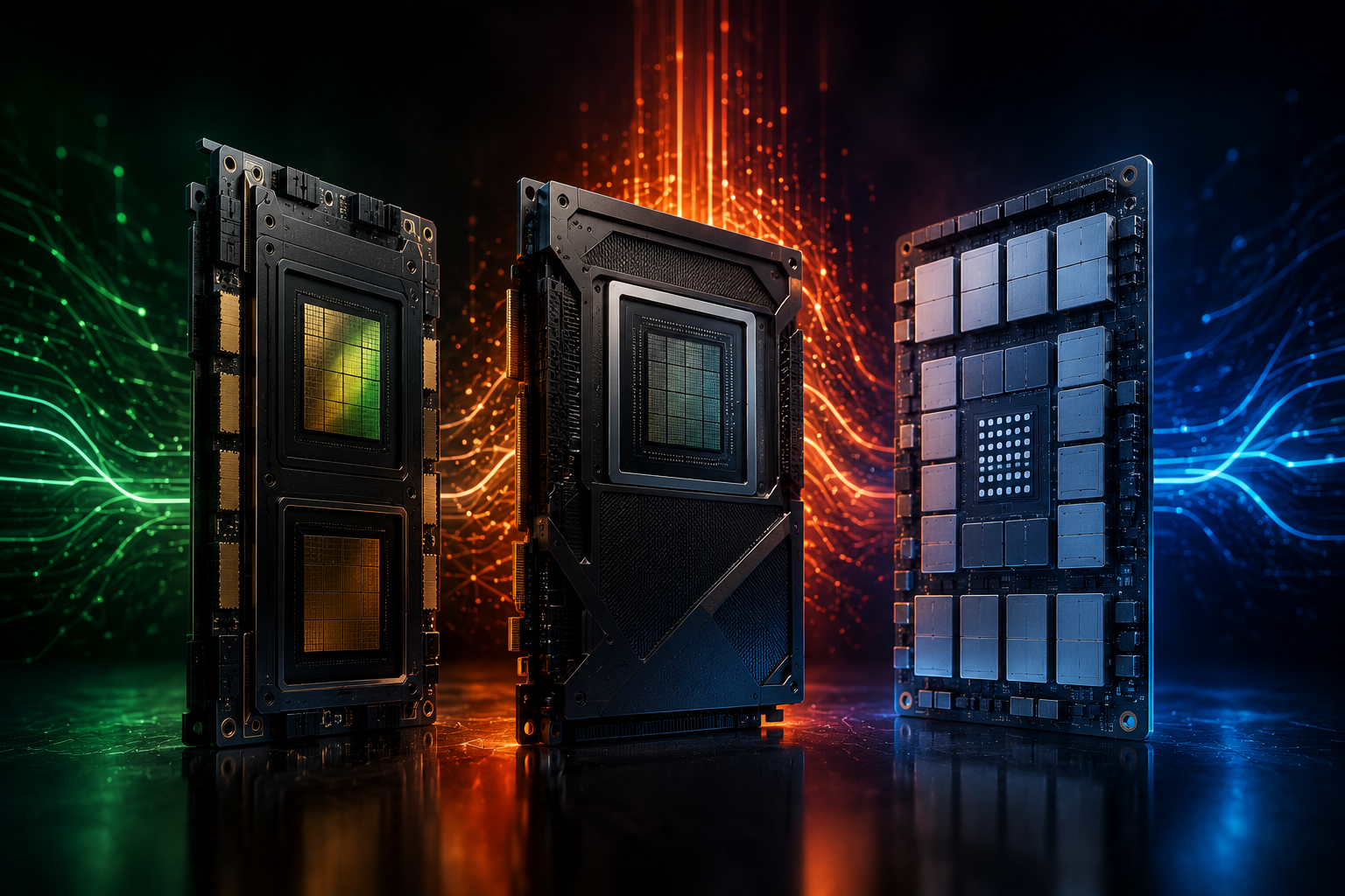 AI accelerator: Blackwell Ultra vs MI450 vs TPU v7